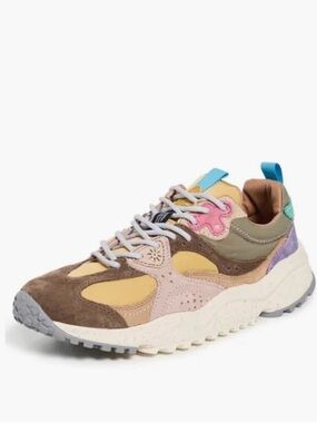 Flower Mountain Wave Woman Sneakers Brown Ochre